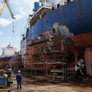 Activitatea de reparații nave Oltenița